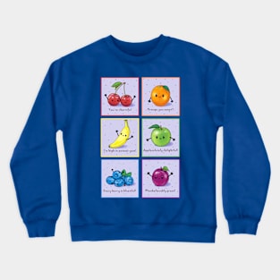 Uplifting Fruit Puns Crewneck Sweatshirt